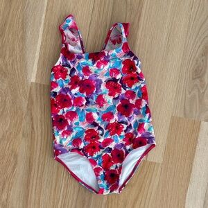 PatBO Little Girl’s Violet Ruffle One Piece Swimsuit